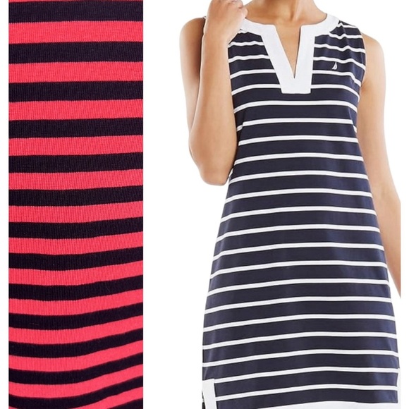 Nautica Breton Striped Dress - Picture 1 of 9